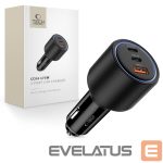 Kitos prekės Tech-Protect  CC04 3-port PD175W car charger - black 