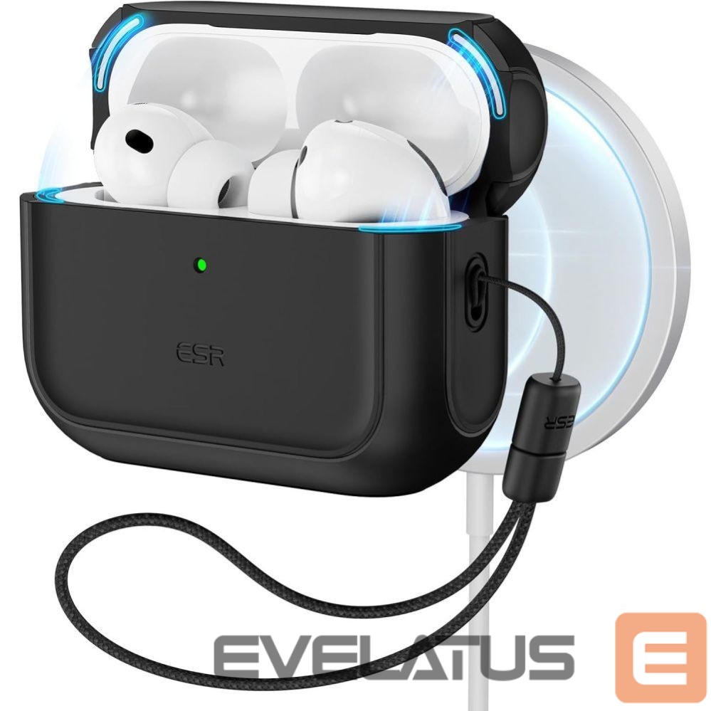 Kitos prekės ESR ESR Orbit HaloLock MagSafe case for AirPods Pro 3 - black