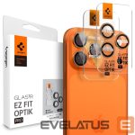Kitos prekės Spigen  Spigen Optik Pro Camera Lens Glass for iPhone 16 Pro / Max / 17 Pro / Max - Orange 