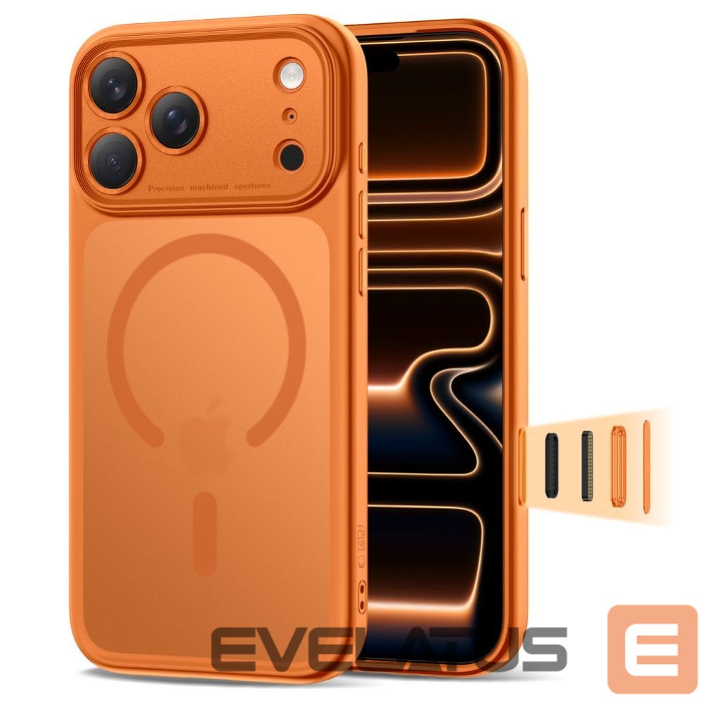 Kitos prekės Tech-Protect Tech-Protect Magpeak MagSafe CC Case for iPhone 17 Pro - Orange