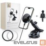 Kitos prekės Tech-Protect  Tech-Protect mm15W-V5 Magnetic MagSafe Car Holder for Cockpit/Windshield/Air Vent - Black 
