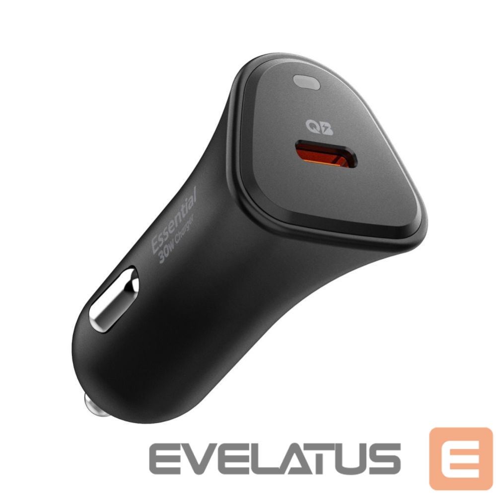 Kitos prekės Spigen Spigen Essential EV301 30W Car Charger - Black