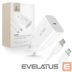Kitos prekės Tech-Protect  Tech-Protect NC20W Wall Charger with 100 cm USB-C / Lightning Cable - White 