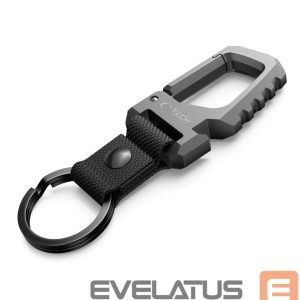 Kitos prekės Tech-Protect  Tech-Protect Slidelock Keychain - Black and Gray 