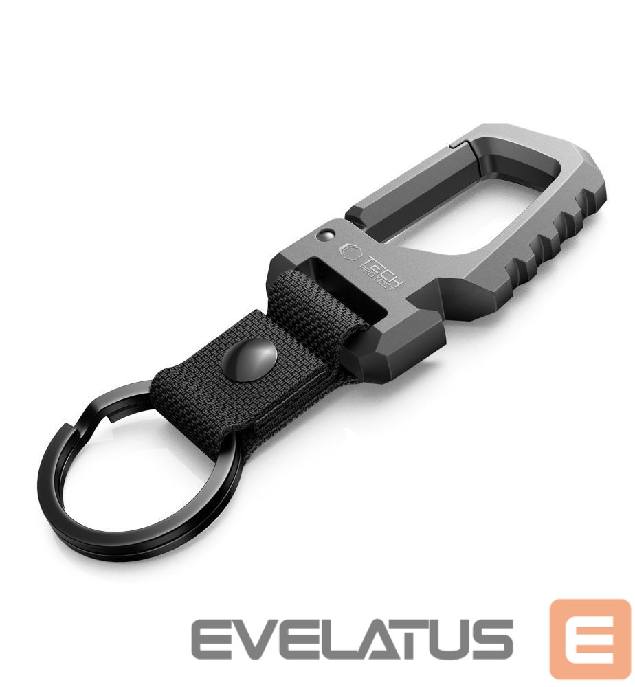 Kitos prekės Tech-Protect Tech-Protect Slidelock Keychain - Black and Gray
