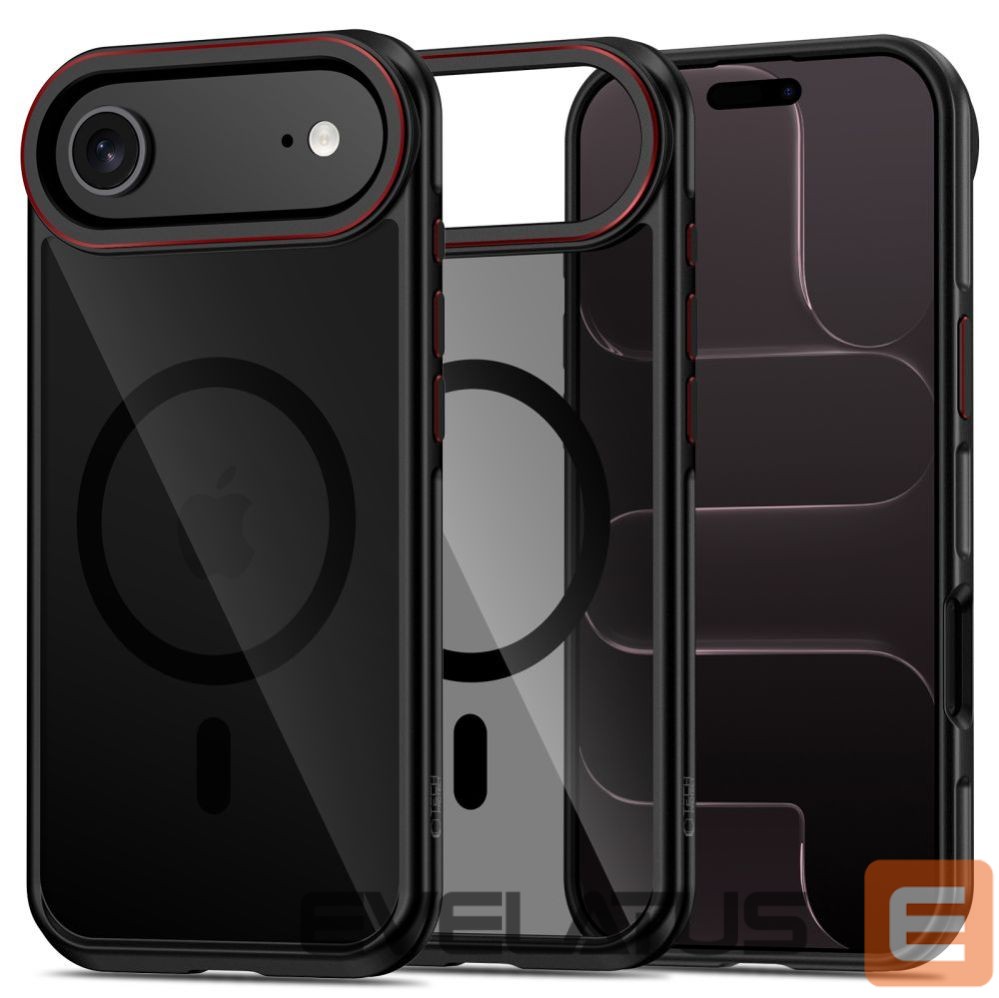 Kitos prekės Tech-Protect Tech-Protect MagHybrid MagSafe Case for iPhone Air - Black and Red