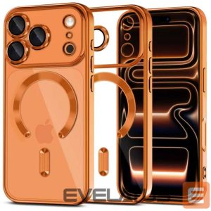 Kitos prekės Tech-Protect  Tech-Protect MagFlex MagSafe Case for iPhone 17 Pro - Transparent Orange 
