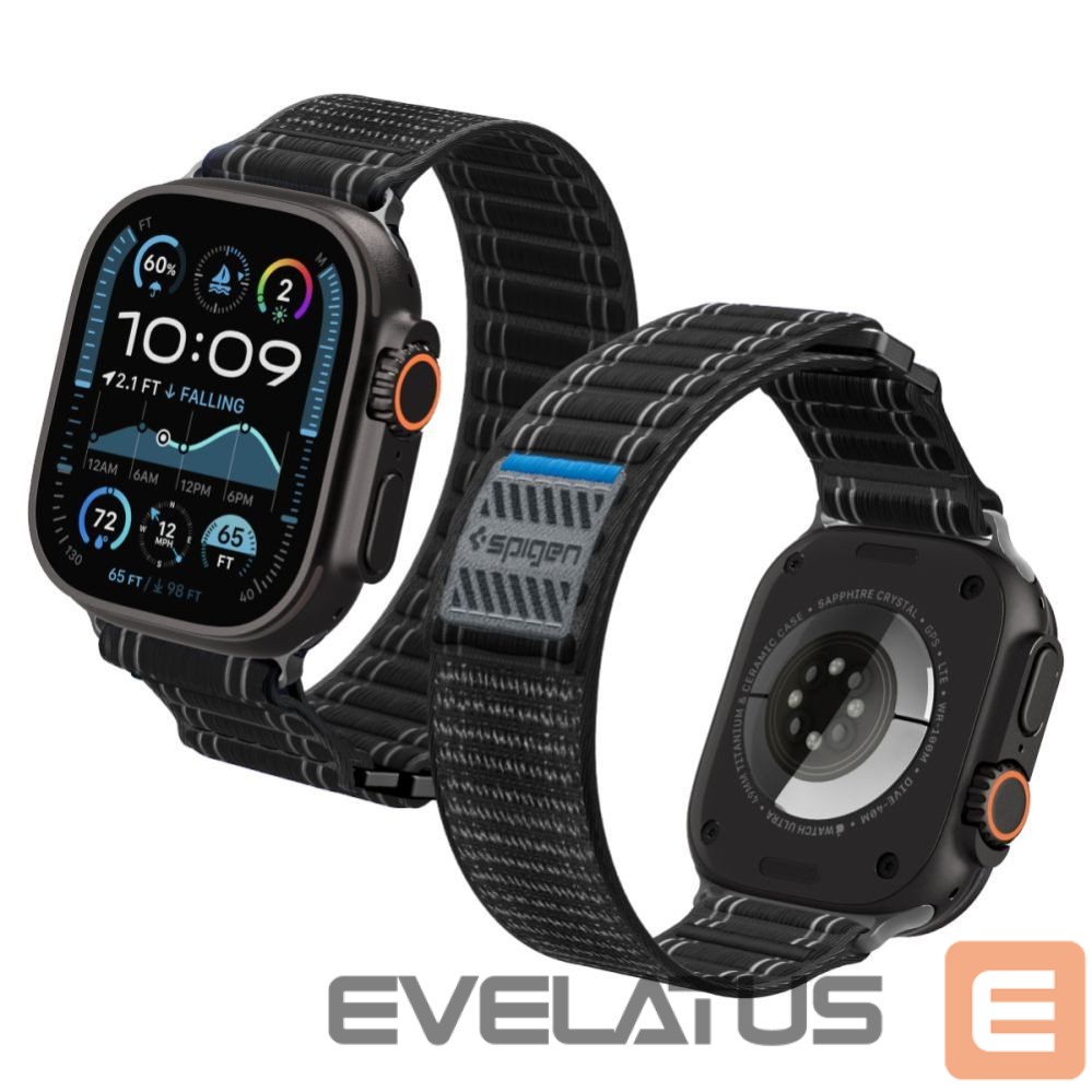 Kitos prekės Spigen Spigen WBF0 Strap for Apple Watch 44 / 45 / 46 / 49 mm - Black
