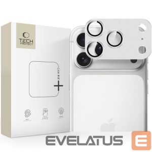 Kitos prekės Tech-Protect  Tech-Protect Camfull Fit+ Camera Lens Glass for iPhone 17 Pro Max - Silver 
