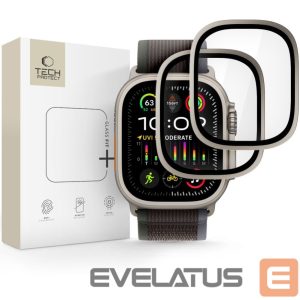 Kitos prekės Tech-Protect  Tech-Protect 2-pack tempered glass for Apple Watch Ultra 49mm - silver and black 