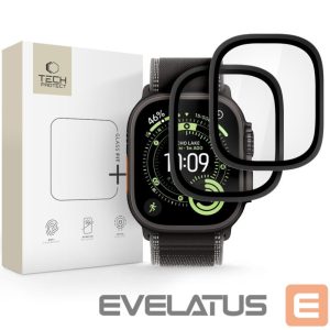 Kitos prekės Tech-Protect  Tech-Protect 2-pack tempered glass for Apple Watch Ultra 49mm - black 