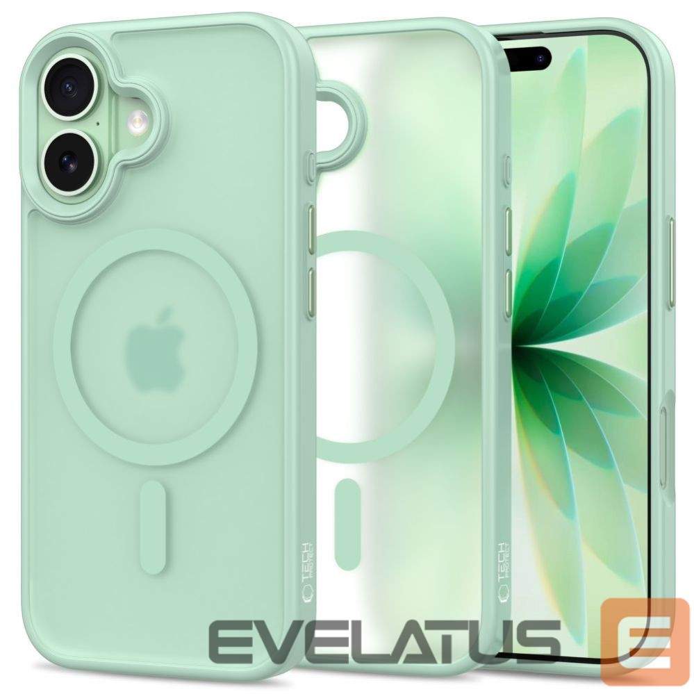 Kitos prekės Tech-Protect Tech-Protect MagMat MagSafe Case for iPhone 17 - Transparent Green