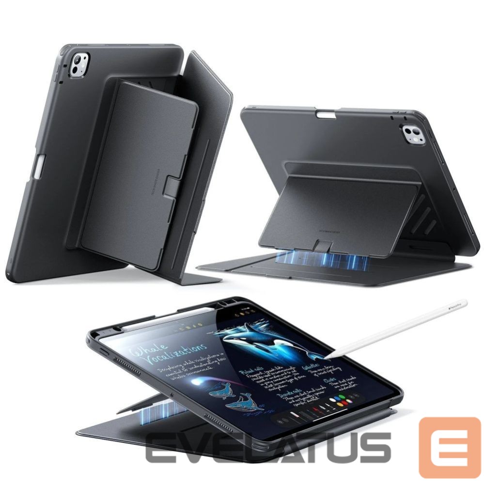 Kitos prekės ESR ESR Flip Hybrid Case for iPad Pro 11” 5 / 6 / 2024-2025 - Black