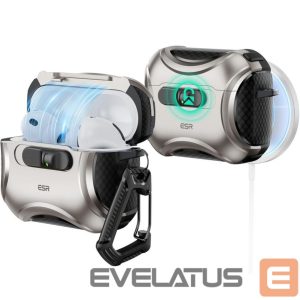 Kitos prekės ESR  ESR Cyber ​​FlickLock MagSafe case for AirPods Pro 3 - silver 