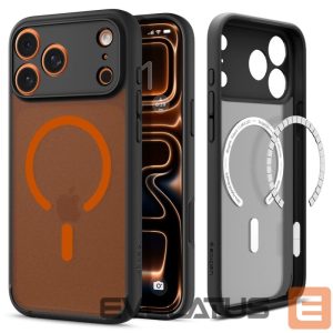 Kitos prekės Spigen  Spigen Ultra Hybrid MagSafe Case for iPhone 17 Pro Max - Black and Orange 
