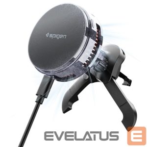 Kitos prekės Spigen  Spigen Essential EV25MFAQ Magnetic MagSafe Car Air Vent Mount - Black 