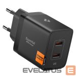 Kitos prekės Spigen  Spigen Essential EE472EU 2-port USC-C 47W wall charger - black 
