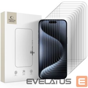 Kitos prekės Tech-Protect  Tech-Protect Tempered Glass Bundle 10-pack for iPhone 15 Pro Max 
