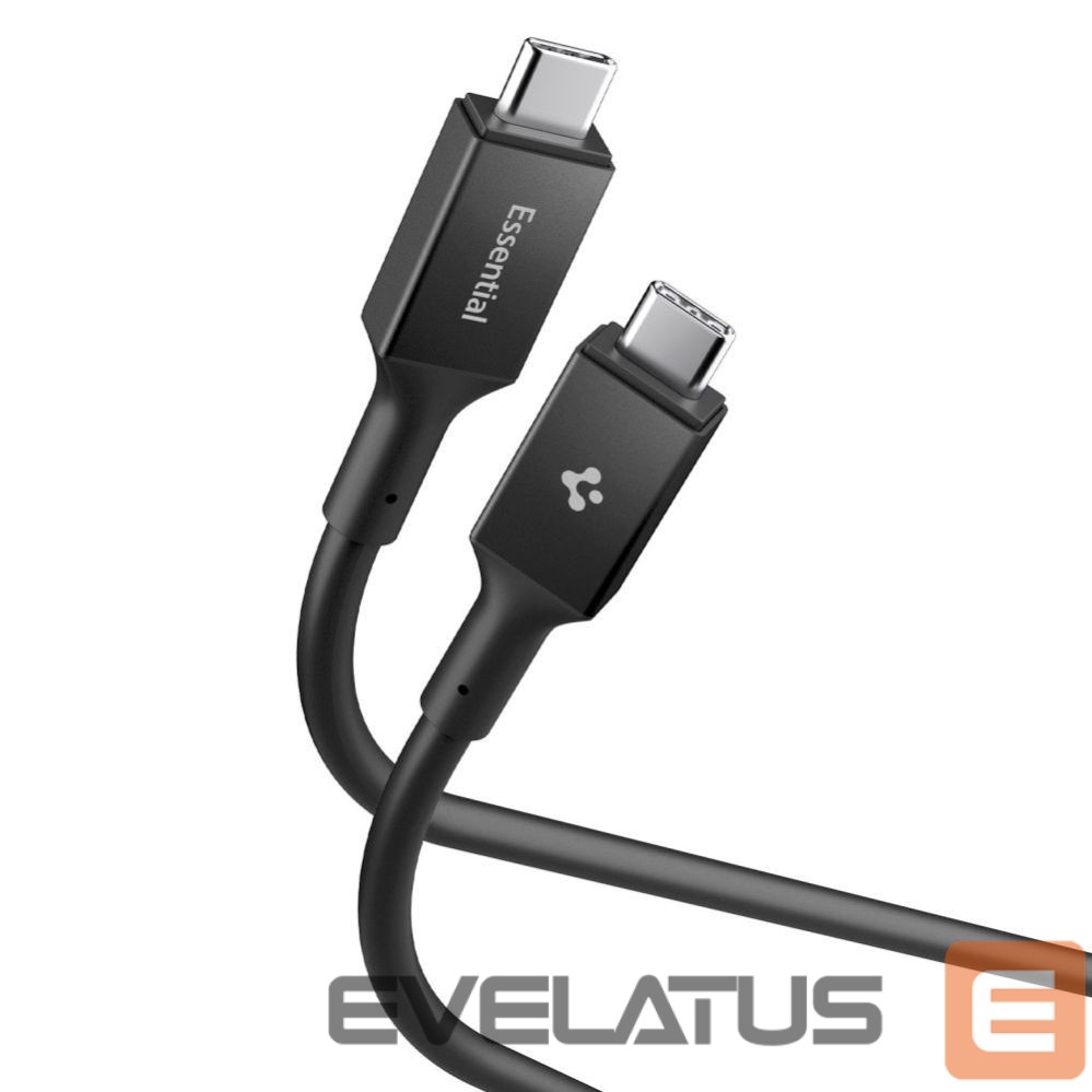 Kitos prekės Spigen Spigen EB10020CC USB-C Cable 100W 200cm - Black