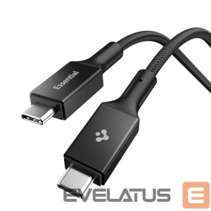 Kitos prekės Spigen  Spigen EB10010CC 100W 100 cm Cable - Black 
