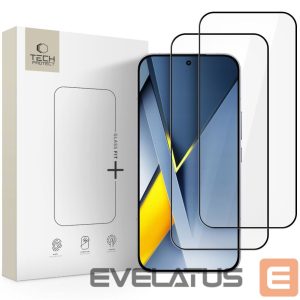 Kitos prekės Tech-Protect  Tech-Protect Glass Fit+ 2-pack for Xiaomi Poco F8 Pro Ultra - black 