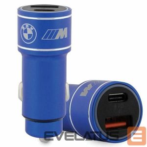 Kitos prekės BMW  BMW M Edition PD-QC 3.0 20W Car Charger - Blue/Black 