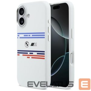 Kitos prekės BMW  BMW M Silicon Horizontal Line MagSafe Case for iPhone 17 - White 