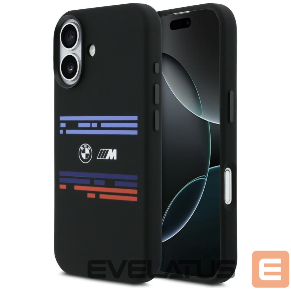 Kitos prekės BMW BMW M Silicon Horizontal Line MagSafe Case for iPhone 17 - Black