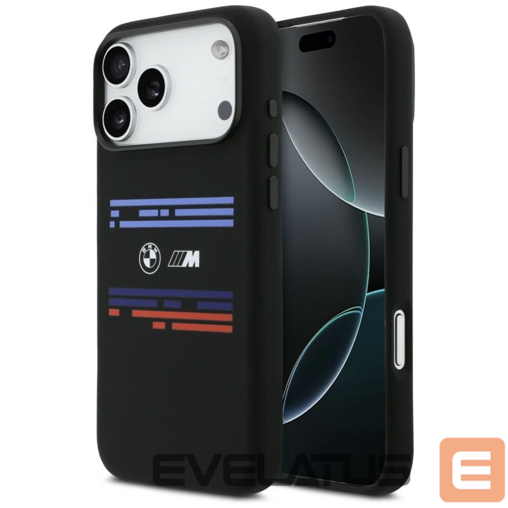 Kitos prekės BMW BMW M Silicon Horizontal Line MagSafe Case for iPhone 17 Pro Max - Black