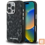 Kitos prekės Karl Lagerfeld  Karl Lagerfeld IML Leopard Pattern MagSafe Case for iPhone 16 Pro - Black 