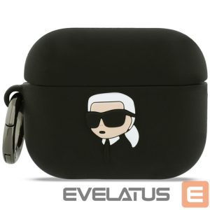 Kitos prekės Karl Lagerfeld  Karl Lagerfeld Silicone Karl Head 3D Case for AirPods Pro 3 - Black 