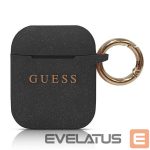 Kitos prekės Guess  Guess Silicone Cover for AirPods 1/2 - Black 