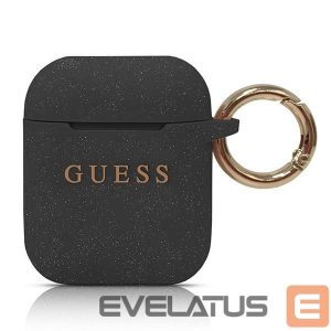 Kitos prekės Guess  Guess Silicone Cover for AirPods 1/2 - Black 