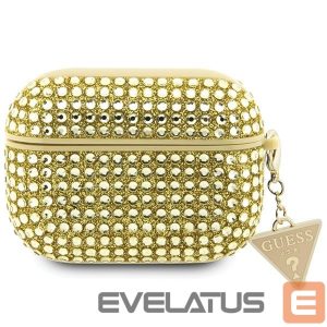 Kitos prekės Guess  Guess Rhinestone Triangle Case for AirPods Pro 2 (2022/2023) - Gold 