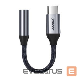 Adapteriai Ugreen  Ugreen Headphone Adapter with 3.5mm mini jack to USB Type C 10cm gray (30632) 