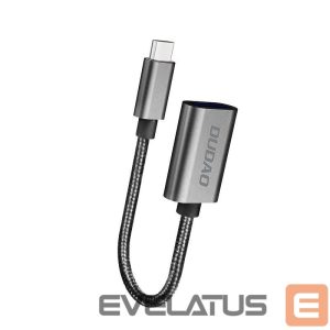 Kabelis Dudao  Dudao adapter cable OTG USB 2.0 to USB Type C gray (L15T) 