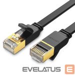 Kabelis Ugreen  Ugreen Flat Cable Internet Network Cable Ethernet Patchcord RJ45 Cat 7 STP LAN 10 Gbps 10m Black (NW106 11265) 
