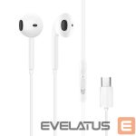 Laidinės ausinės Dudao  USB Type-C connecto Stereo Headset New ergonomic earplugs design X3C White