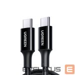 Kabelis Ugreen  US300 USB-C / USB-C cable 480Mb/s 5A 1m Black