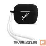 Nugarėlės dėklai Guess  Guess GUACAPLSVSBW AirPods Pro cover black/white Silicone Vintage 