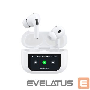 Belaidės ausinės Dudao  Dudao U19 in-ear TWS wireless Bluetooth 5.3 headphones with LED display - white 