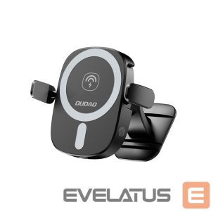 Automatinis laikiklis Dudao  Dudao FW11 Car Phone Holder with 15W Inductive Charger for Air Vent/Cockpit - Black 