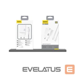 Adapteriai Dudao  Dudao A26 PD20W GaN USB-C Charger - White 