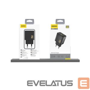 Adapteriai Dudao  Dudao A27S 25W GaN USB-A Charger - Black 