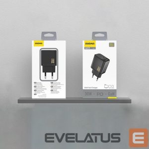 Adapteriai Dudao  Dudao A27P 30W PD GaN USB-C Wall Charger - Black 