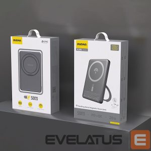 Išorinė baterija Dudao  Dudao K28S 20W PD 5000mAh Powerbank with MagSafe and Stand - Gray 