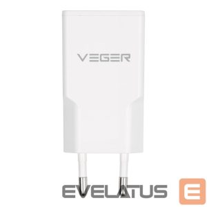 Adapteriai Veger  Phone charger VEGER USB A + USB C QC PD 30W 30W1A1C white 
