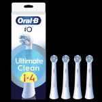 Dantų šepetėlis Oral-B  Replaceable toothbrush heads | iO UltimateClean | Heads | For adults | Number of brush heads included 4 | White 