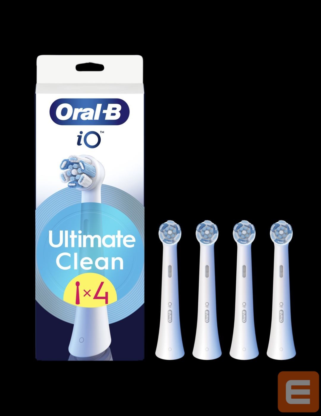 Dantų šepetėlis Oral-B Replaceable toothbrush heads | iO UltimateClean | Heads | For adults | Number of brush heads included 4 | White