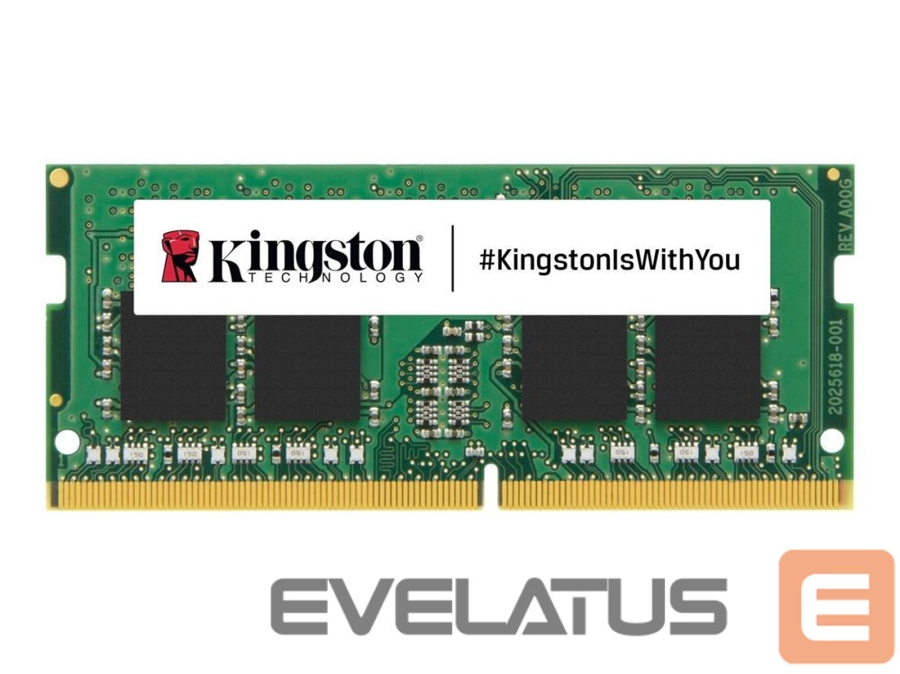 DDR4 atmintis Kingston KVR32S22S8/8 8G D4-3200S22 1Rx8 SODIMM |